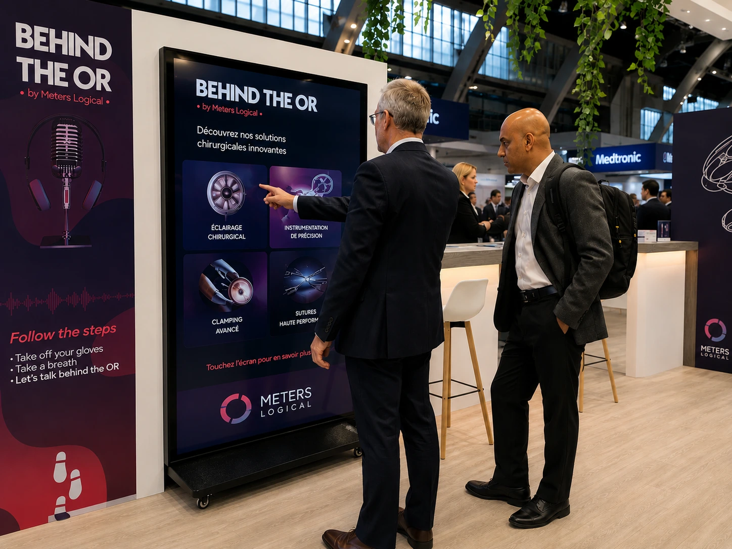 Expérience interactive sur stand